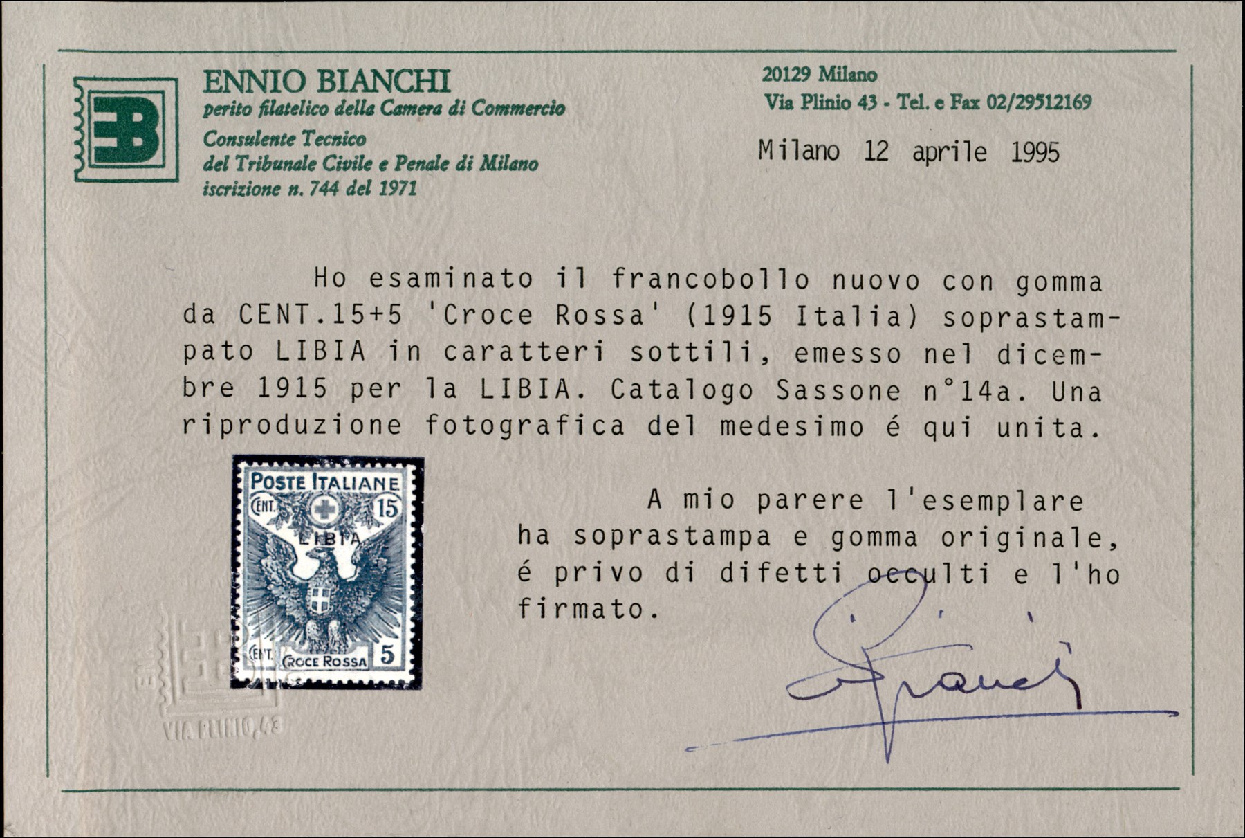 Italia / Colonie / Libia / Posta Ordinaria
