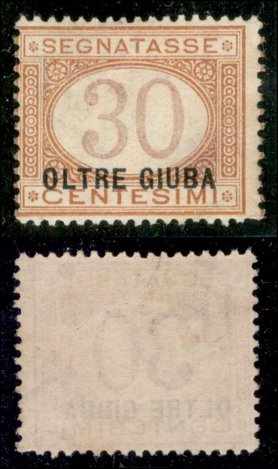 Italia / Colonie / Oltre Giuba / Segnatasse