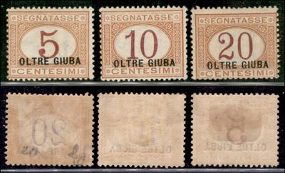 Italia / Colonie / Oltre Giuba / Segnatasse