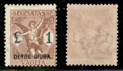 Italia / Colonie / Oltre Giuba / Segnatasse per Vaglia