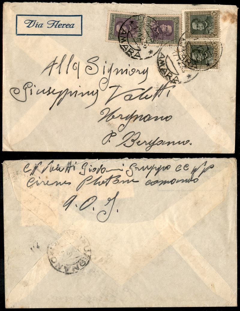Italia / Colonie / Etiopia / Aerogrammi