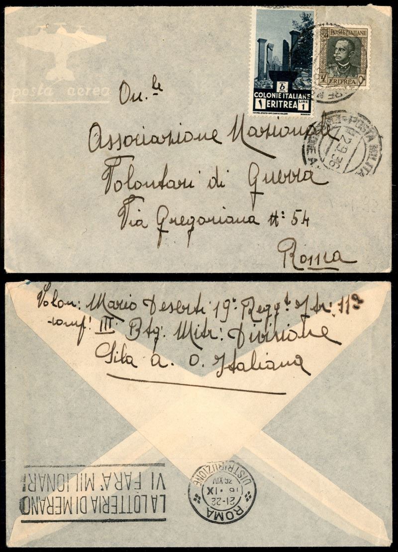 Italia / Colonie / Eritrea / Posta Militare