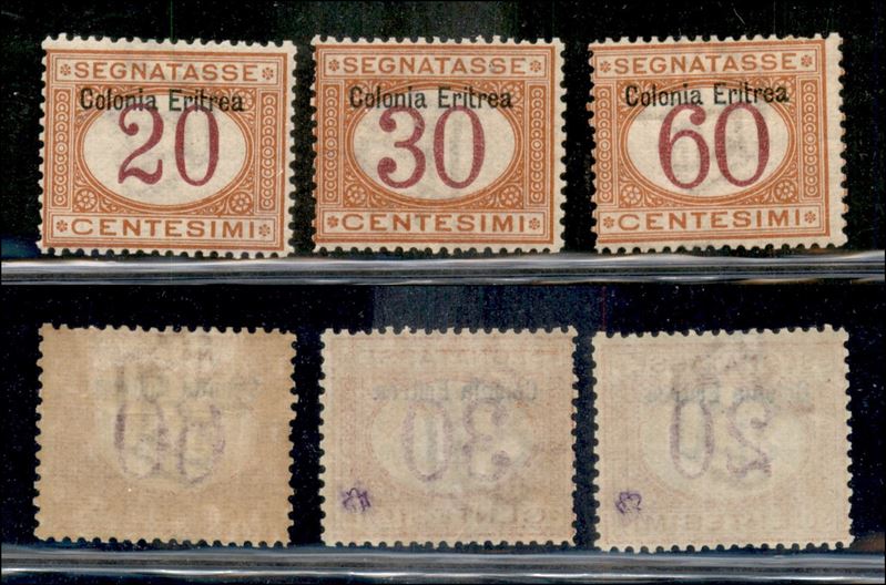 Italia / Colonie / Eritrea / Segnatasse