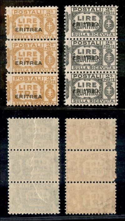 Italia / Colonie / Eritrea / Pacchi Postali