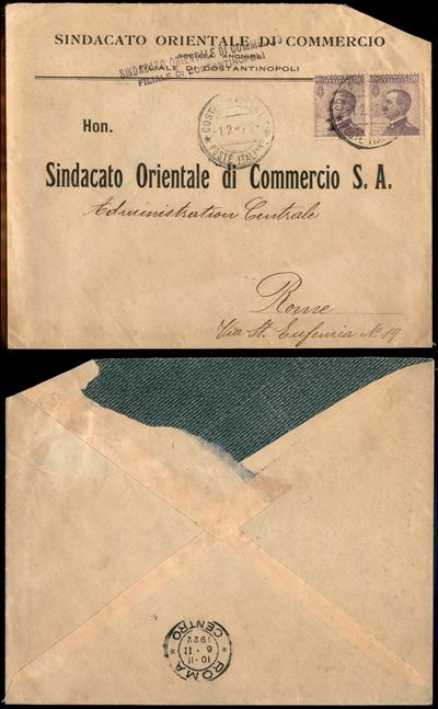 Italia / Uffici Postali All'estero / Levante / Costantinopoli / Posta Ordinaria
