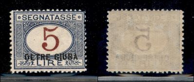 Italia / Colonie / Oltre Giuba / Segnatasse
