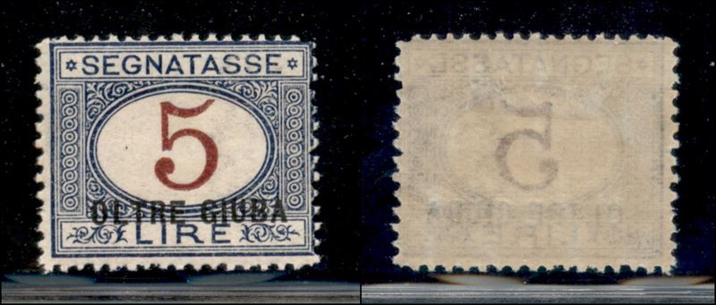 Italia / Colonie / Oltre Giuba / Segnatasse