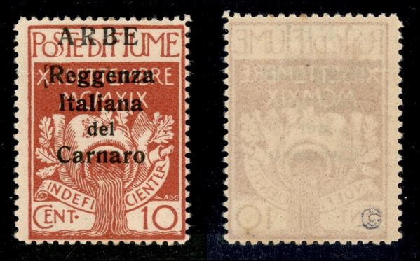 ITALIA / Occupazioni I guerra mondiale / Arbe / Posta ordinaria