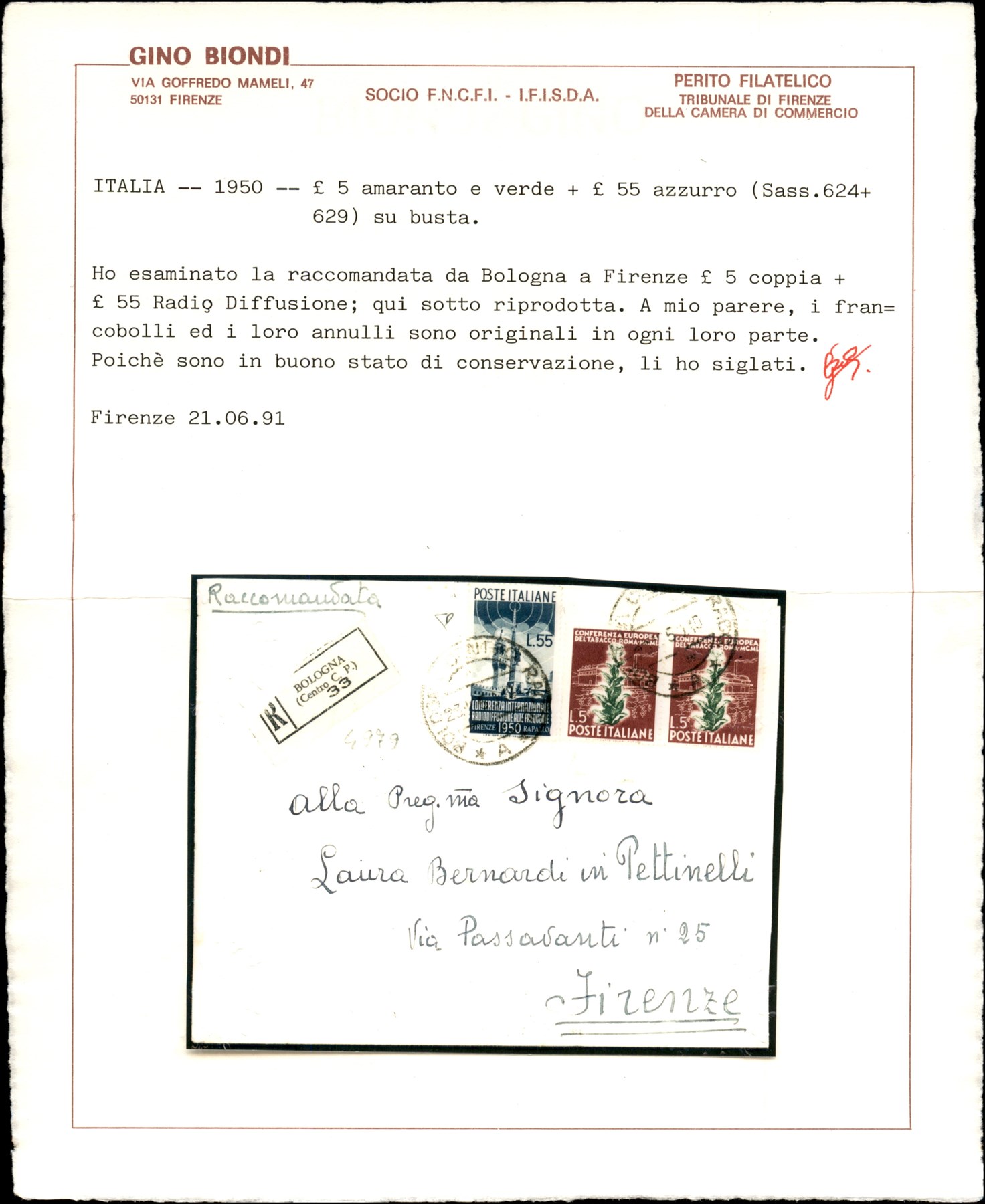 Italia / Repubblica / Posta Ordinaria