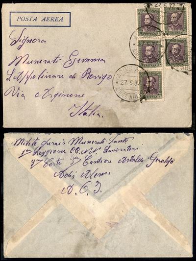 Italia / Colonie / Africa Orientale Italiana / Aerogrammi