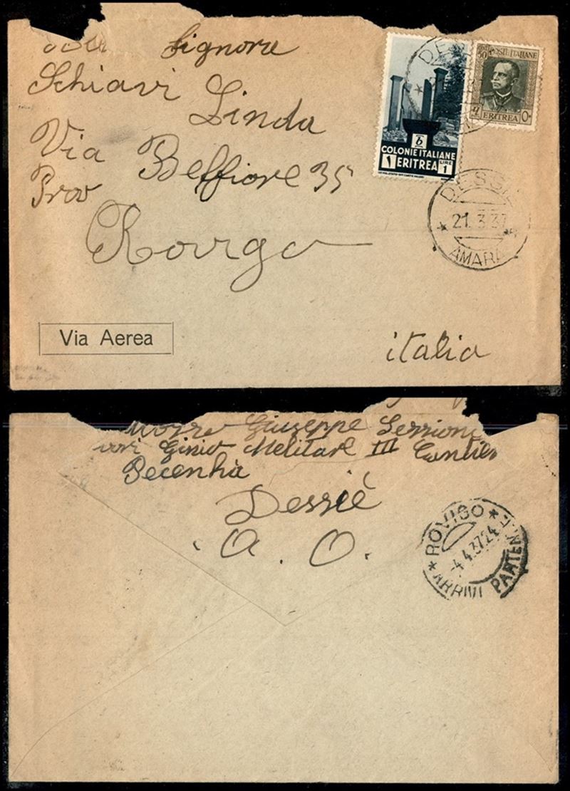 Italia / Colonie / Africa Orientale Italiana / Aerogrammi