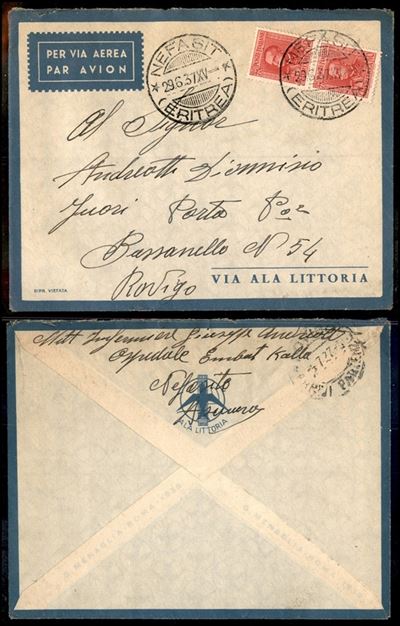 Italia / Colonie / Africa Orientale Italiana / Aerogrammi