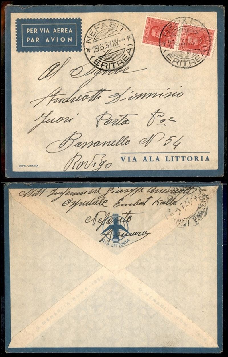 Italia / Colonie / Africa Orientale Italiana / Aerogrammi