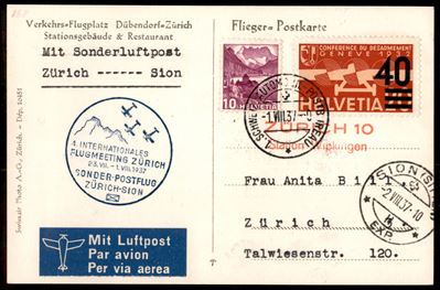 Svizzera / Posta Aerea