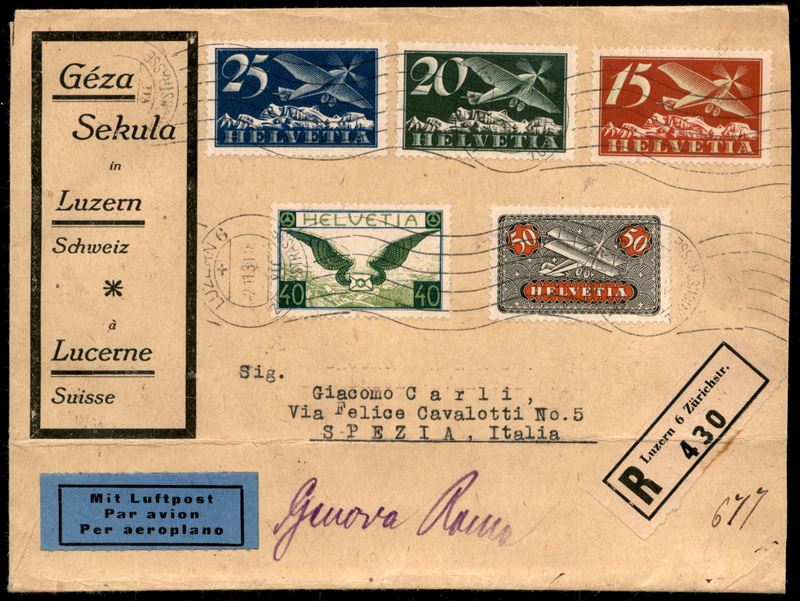 Svizzera / Aerogrammi