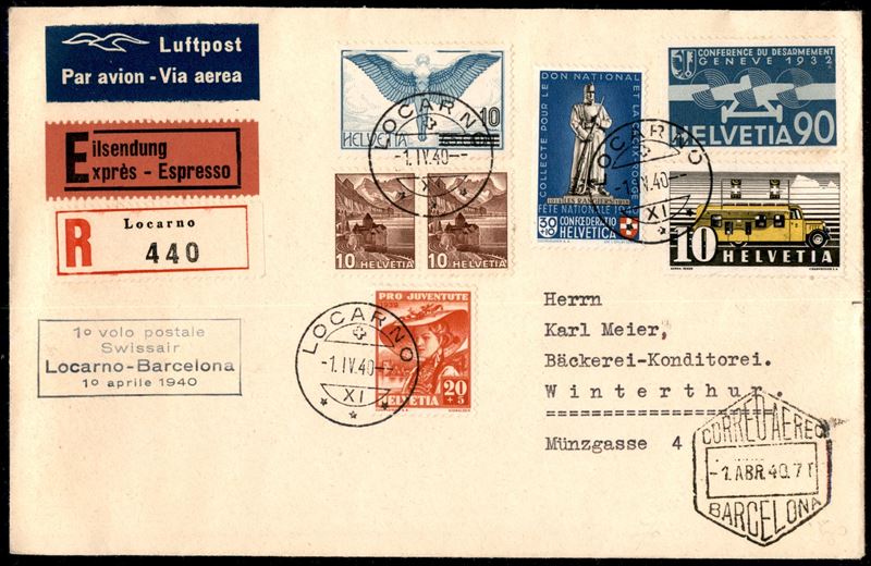 Svizzera / Aerogrammi