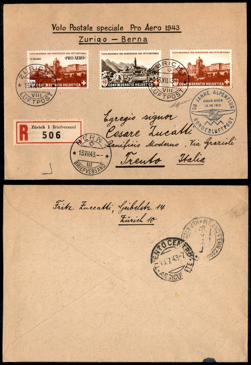 Svizzera / Aerogrammi