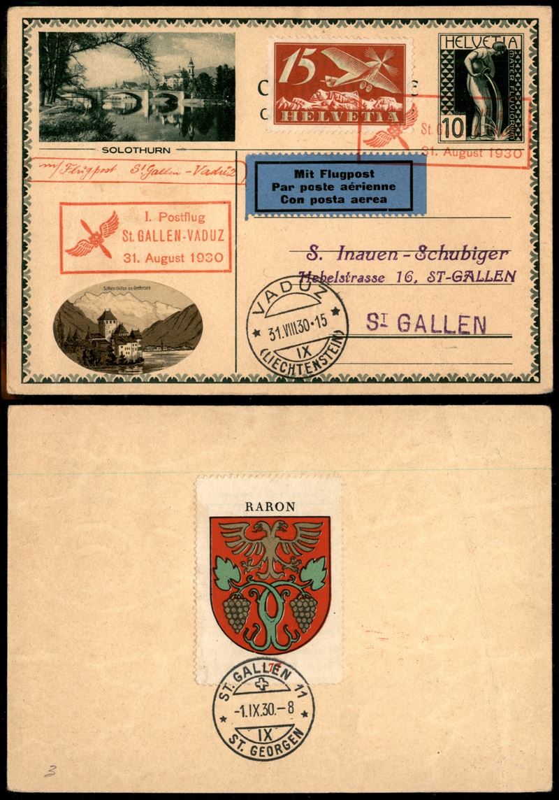 Svizzera / Aerogrammi