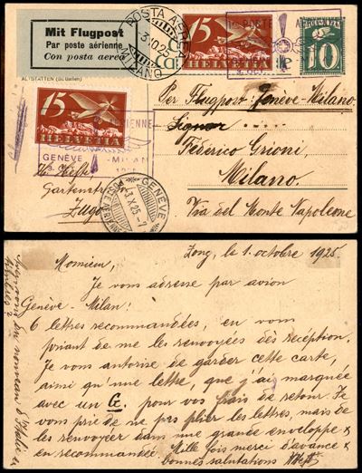 Svizzera / Aerogrammi