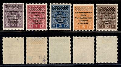 Italia / Occupazioni II Guerra Mondiale / Lubiana / Segnatasse