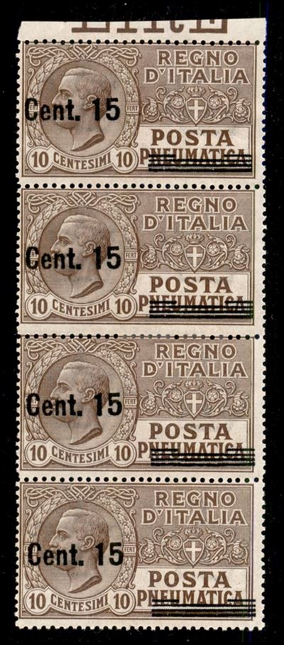 Italia / Regno / Posta Pneumatica