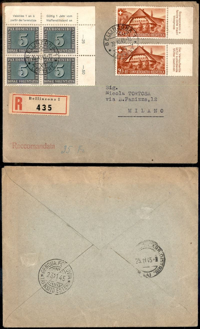 Svizzera / Posta Ordinaria
