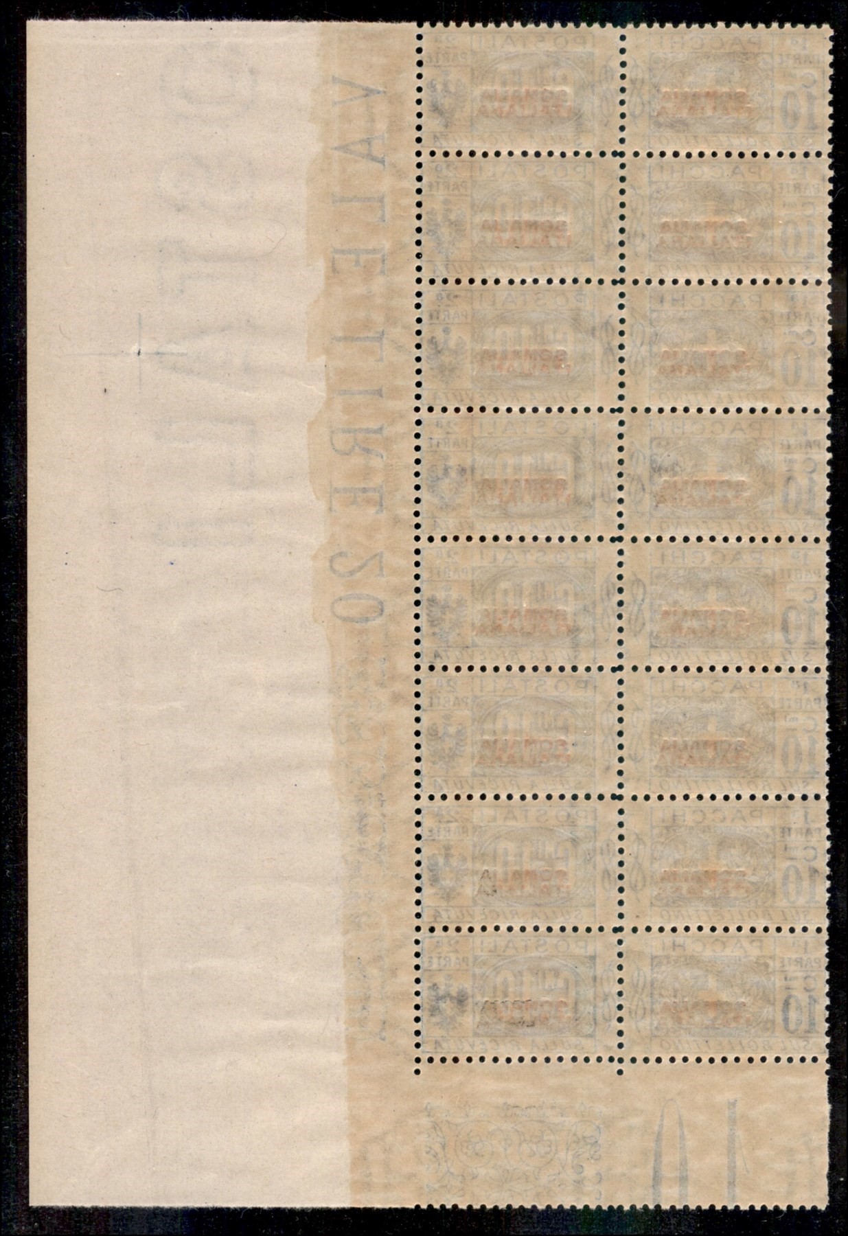 Italia / Colonie / Somalia / Pacchi Postali