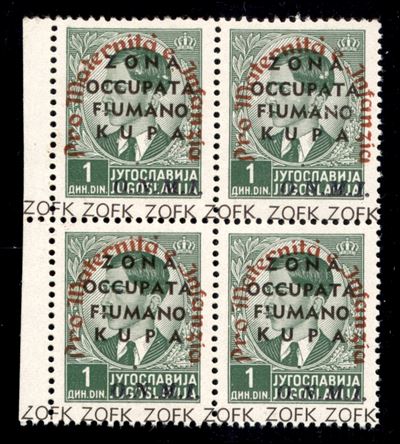 Italia / Occupazioni II Guerra Mondiale / Zona Fiumano Kupa / Posta Ordinaria