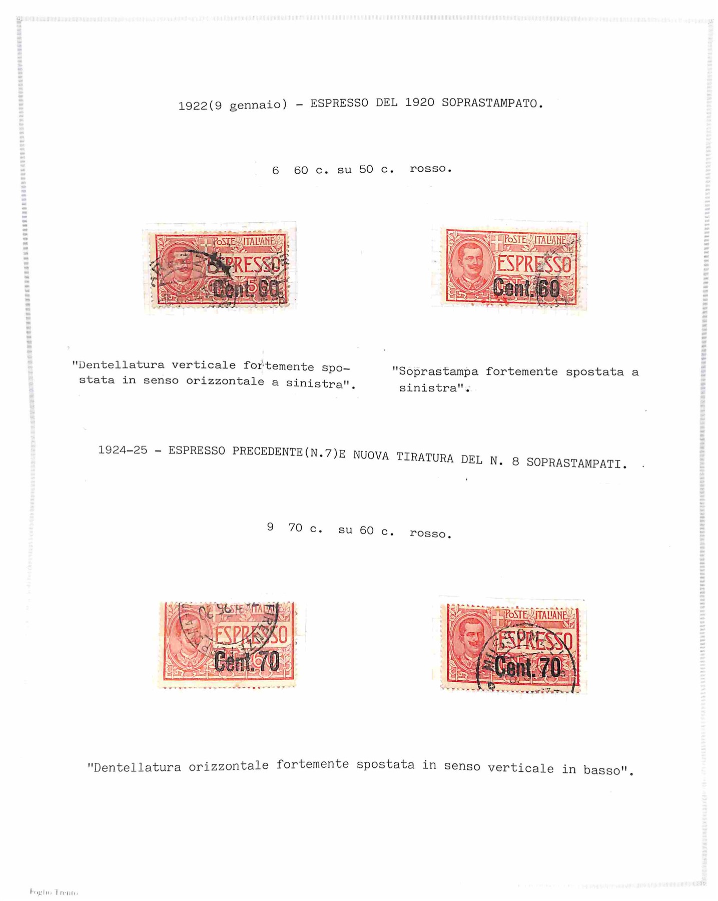 Italia / Regno / Posta Ordinaria