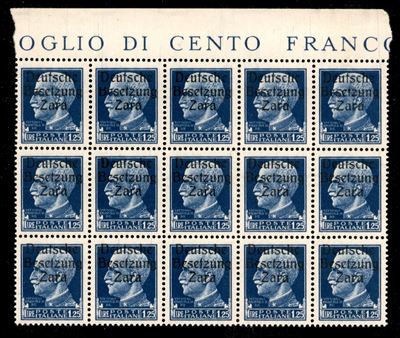 Italia / Occupazioni Straniere di Territori Italiani / Occupazione Tedesca / Zara / Posta Ordinar...