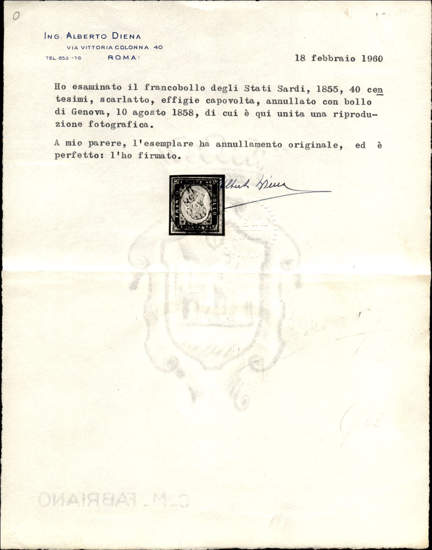 ITALIA / Antichi Stati Italiani / Sardegna / Posta ordinaria