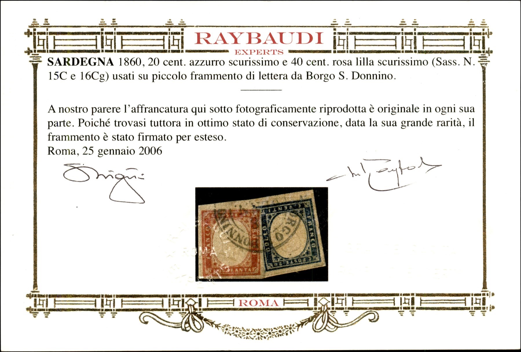 ITALIA / Antichi Stati Italiani / Sardegna / Posta ordinaria