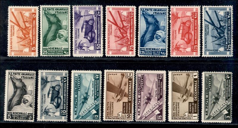 Italia / Colonie / Emissioni Generali / Posta Ordinaria + Aerea