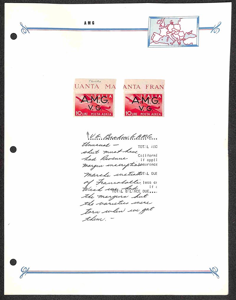 Italia / Trieste / Trieste Amg Vg / Posta Aerea
