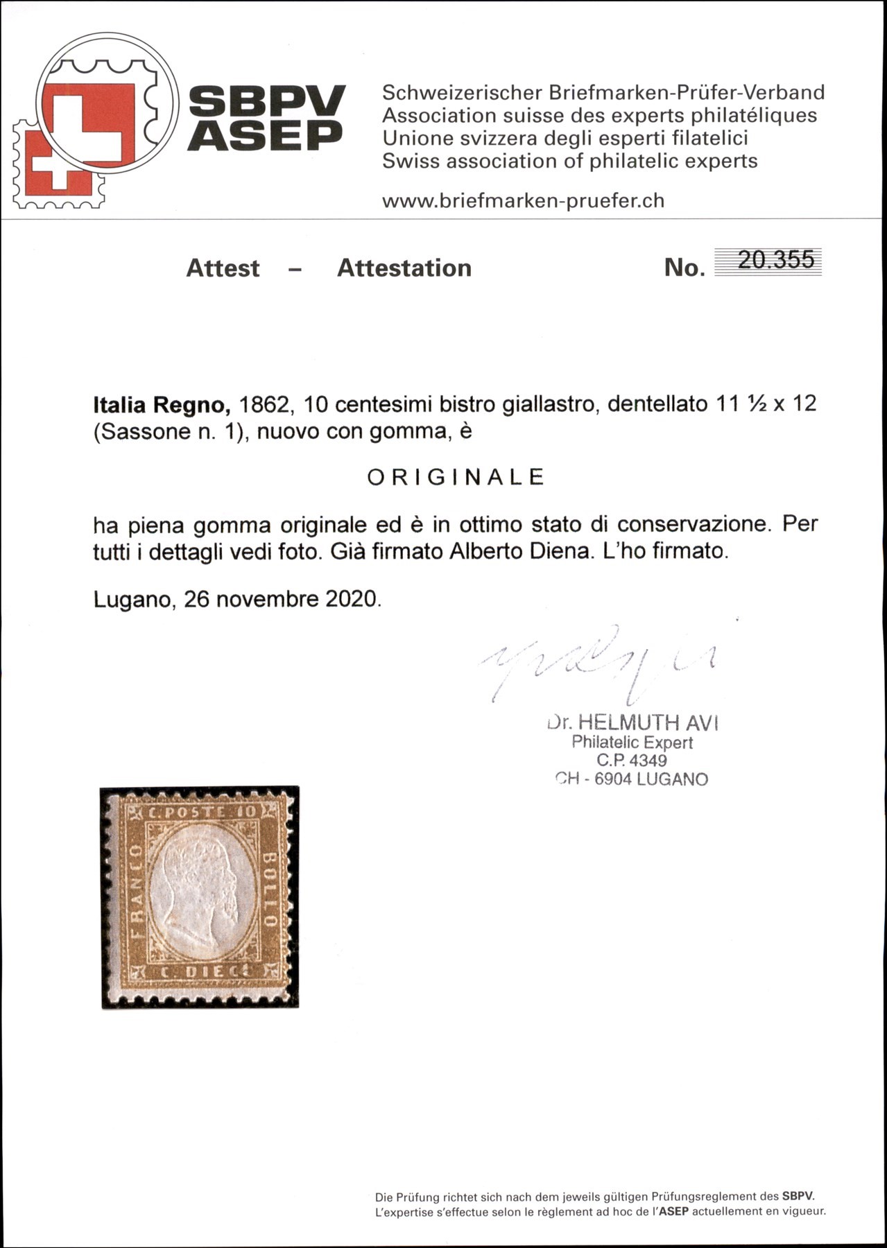 Italia / Regno / Vittorio Emanuele II / Posta Ordinaria