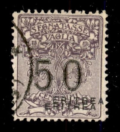 Italia / Colonie / Eritrea / Segnatasse per Vaglia