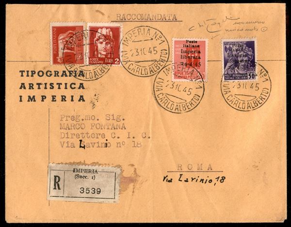 ITALIA / C.L.N. / Imperia / Posta ordinaria