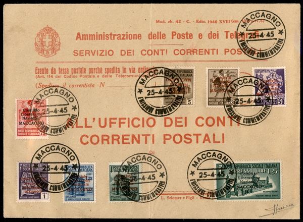ITALIA / C.L.N. / Maccagno / Posta ordinaria