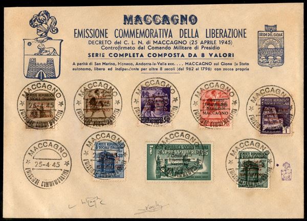 ITALIA / C.L.N. / Maccagno / Posta ordinaria