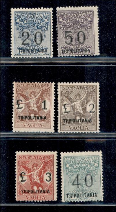 Italia / Colonie / Tripolitania / Segnatasse per Vaglia