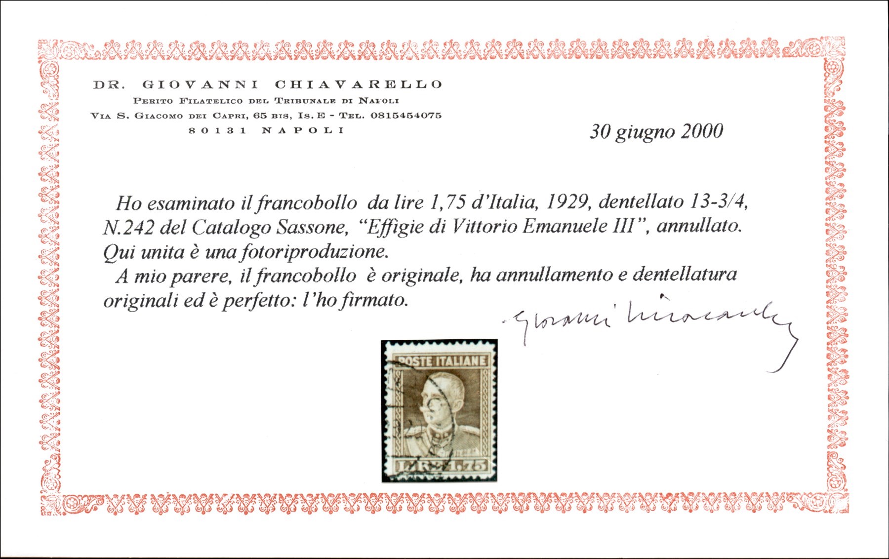 Italia / Regno / Posta Ordinaria