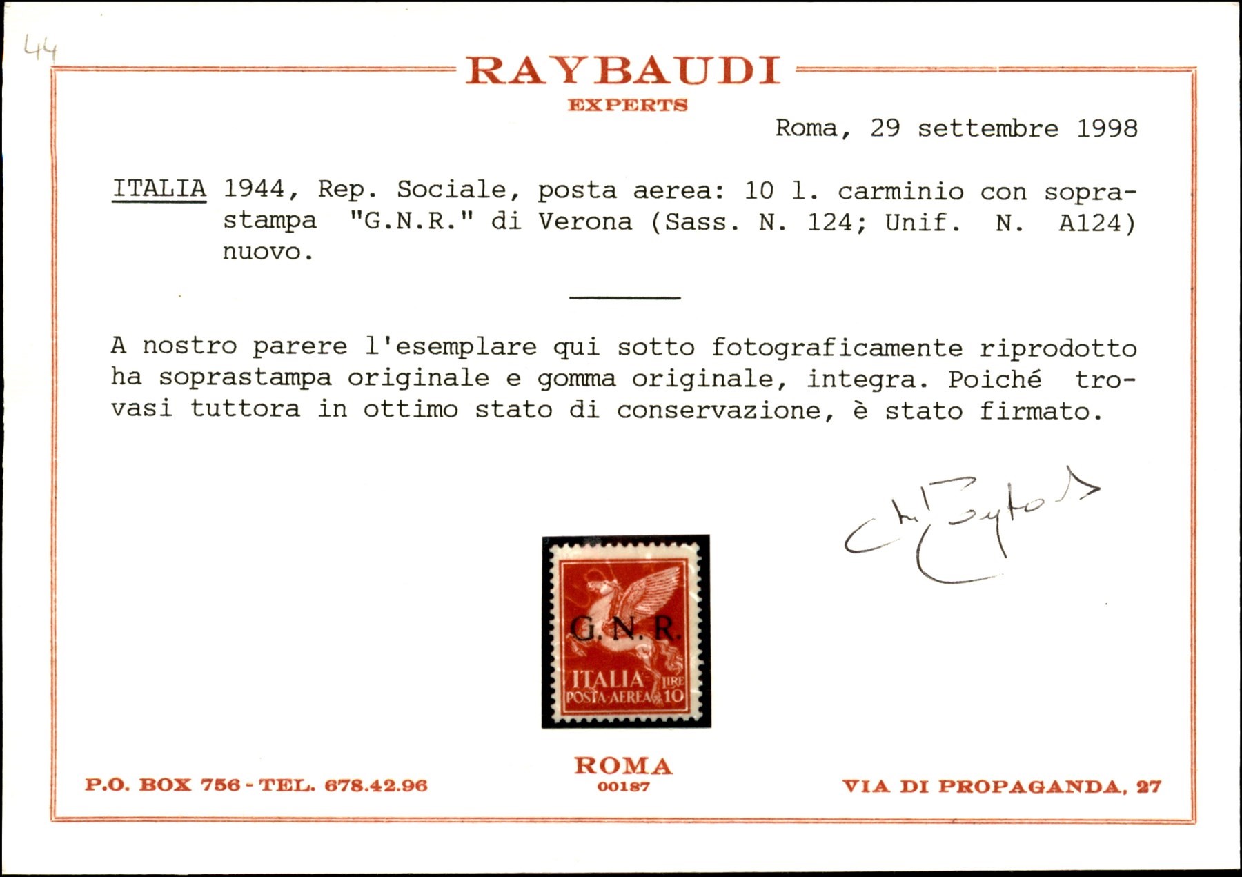 Italia / Rsi / G.n.r. Verona / Posta Ordinaria