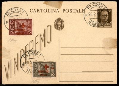Italia / Colonie / Egeo / Occupazione Tedesca Dell'egeo / Posta Ordinaria