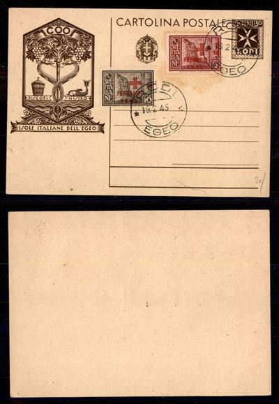 Italia / Colonie / Egeo / Occupazione Tedesca Dell'egeo / Posta Ordinaria