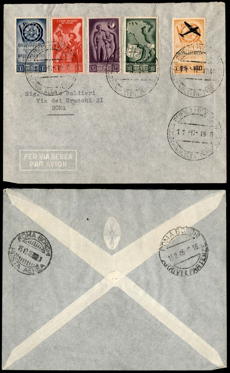 Italia / Corpo Polacco / Aerogrammi