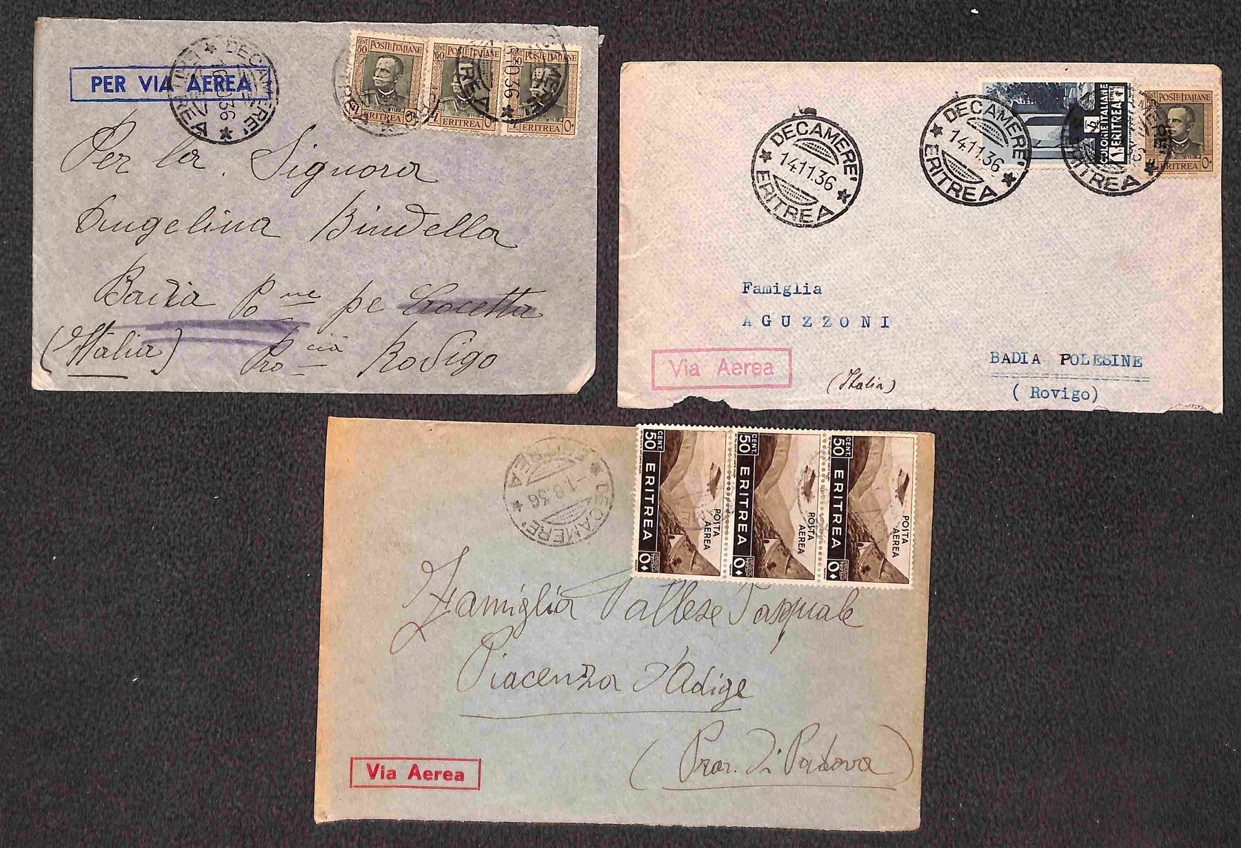 Italia / Colonie / Africa Orientale Italiana / Aerogrammi