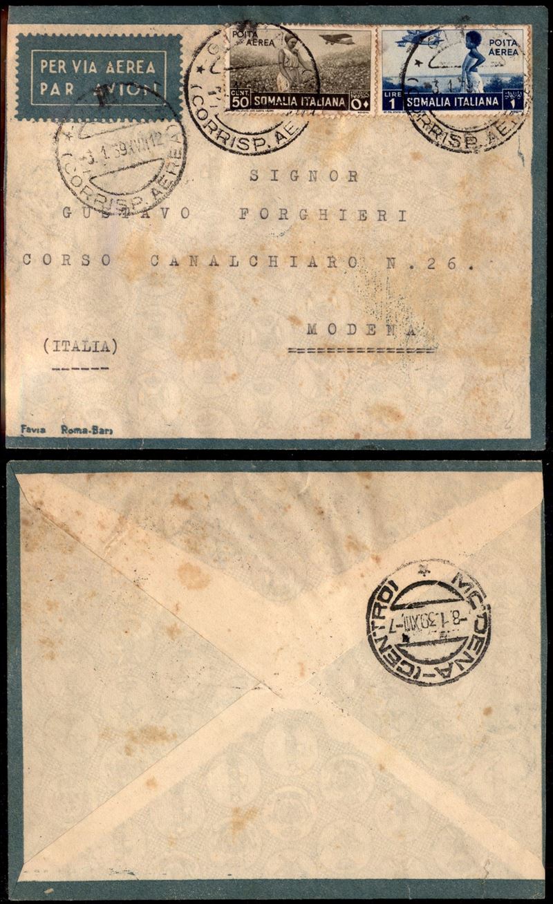 Italia / Colonie / Etiopia / Aerogrammi