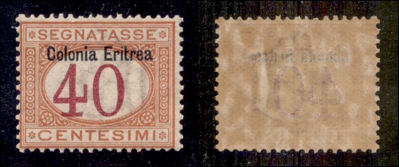 Italia / Colonie / Eritrea / Segnatasse