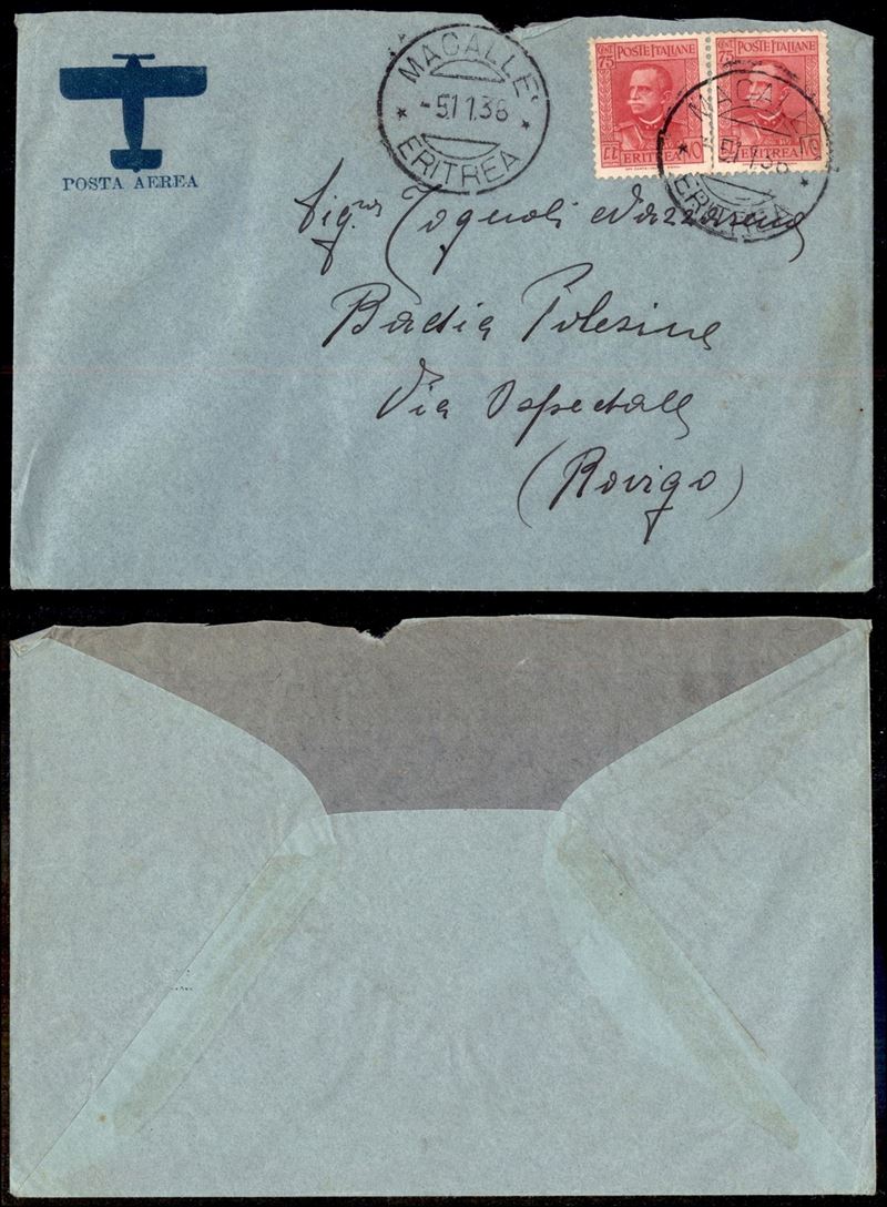 Italia / Colonie / Etiopia / Aerogrammi