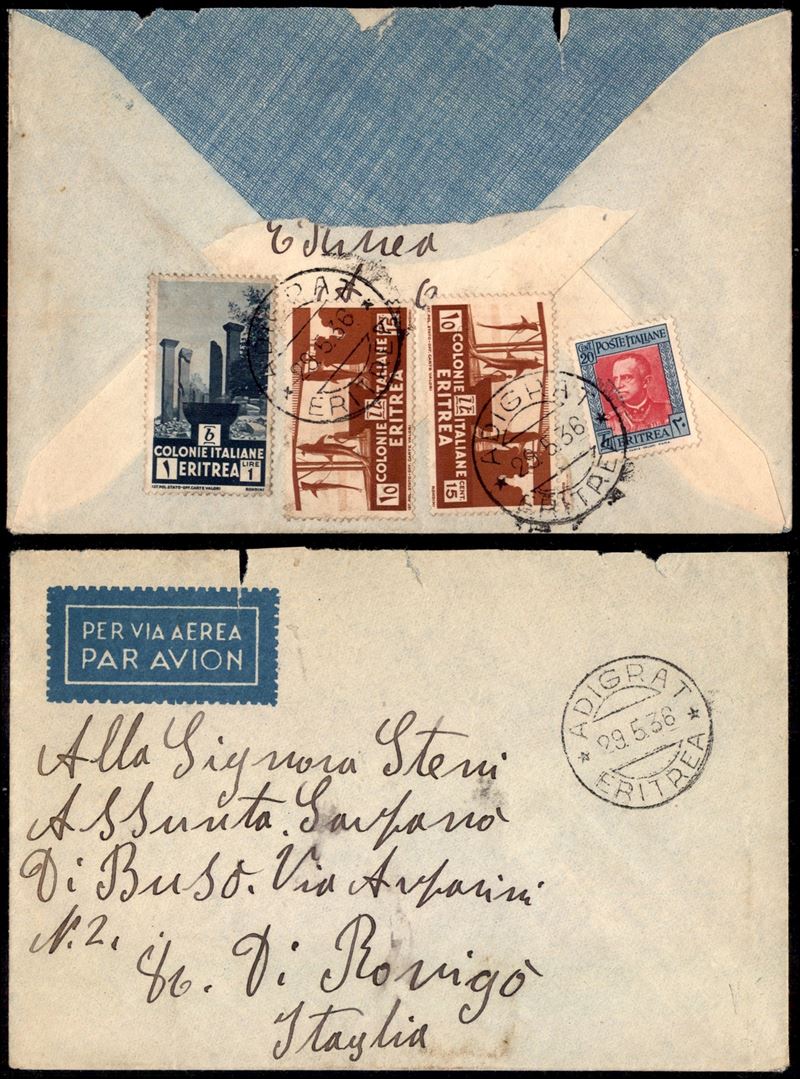 Italia / Colonie / Etiopia / Aerogrammi